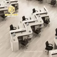 Các loại bàn làm việc hoạt động theo nhóm nhân viên văn phòng